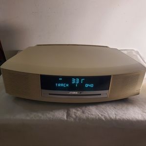 Vintage Bose Wave Music System  CD Player AM/FM Radio Alarm Clock With New Bluet
